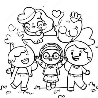 Razlicita Deca Se Igraju Zajedno Bojanka 88314-28812