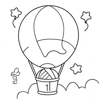 Sarena Stranica Za Bojanje Balona Za Diplomu U Vrticu 88676-29090