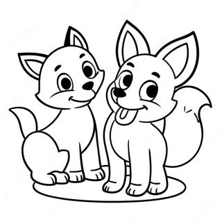 Bojanka Sa Slatkim Prijateljima Lisicom I Psom 88754 29149