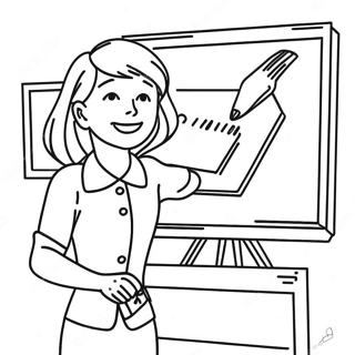 Vesela Uciteljica Pozdravlja Ucenike Bojanka 88857 29233