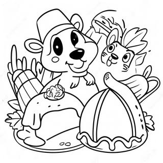 Bojanka Bluey Porodice Za Dan Zahvalnosti 89009 29340