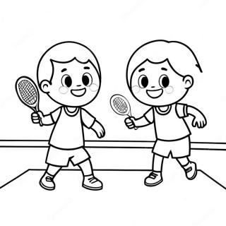 Bojanka Za Srecnu Decu Koja Igraju Tenis 89190-29485