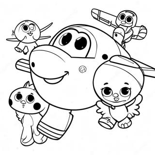 Bojanka Super Wings Šareni Likovi Бојанке