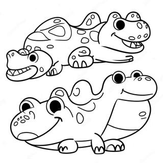 Bojanka Sa Smijesnim Crocs Ima Sa Licima Бојанке