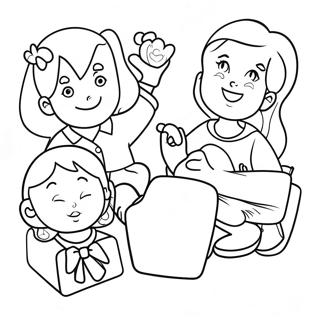 Stranica Za Bojanje Kluba Dadilja 90787-30716