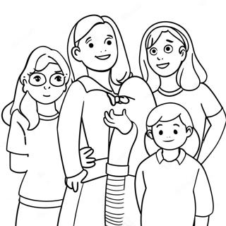 Stranica Za Bojanje Likova Iz Kluba Dadilja 90788-30718