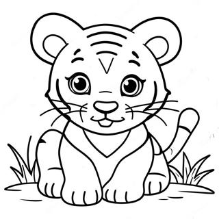 Razigrani Tigarcic Za Bojanje 9114-1427