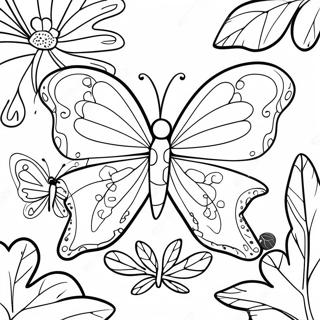 Bojanka Sa Mastovitim Cvetnim Leptiricom Na Listu 91229-31139