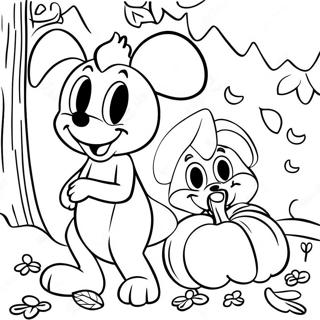 Bojanka Sarenih Disney Likova U Jesen Бојанке