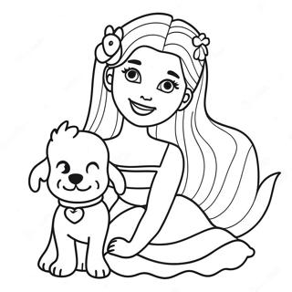 Bojanka Sa Barbikom I Slatkim Stenetom 914-1388