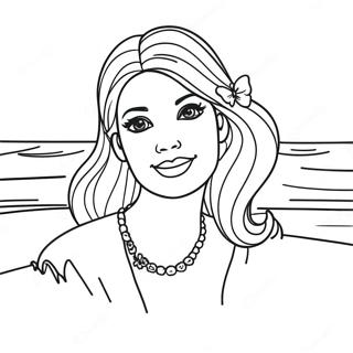 Bojanka Sa Barbikom Na Plazi 915-1674