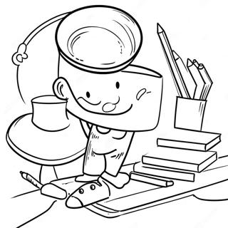 Stranica Za Bojanje Posla Kreativnog Umetnika 91762-31548