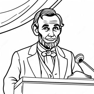 Abraham Linkoln Drzi Govor Bojanka 92045 31777