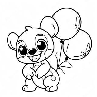 Razigrani Stitch Sa Balonima Bojanka 92378 32033