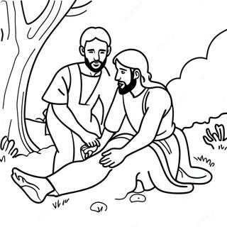 Bojanka Dobrog Samaritanca Koji Pomaze Povredenima 93483-32892