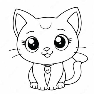 Slatka Anime Macka Sa Velikim Ocima Bojanka 93688 33048