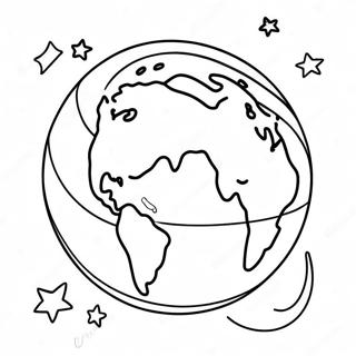 Bojanka Zemlje U Svemiru Sa Zvezdama 9393 2147