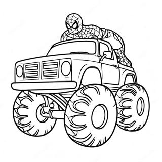 Bojanka Sa Spajdermenom U Sarenom Monster Truck U 94075 33351