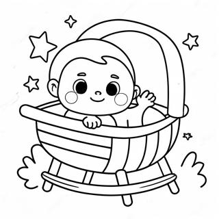 Slatka Beba U Krevetcu Bojanka 94282-33510