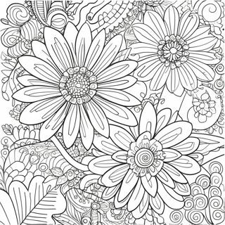 Slozen Cvecem Za Opustanje Za Bojanku 94513-33742