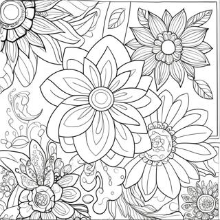 Slozen Cvecem Za Opustanje Za Bojanku 94513-33882