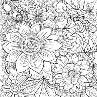 Slozen Cvecem Za Opustanje Za Bojanku 94513-33884