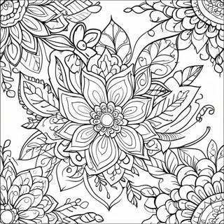 Prekrasna Mandala Cveca Za Opustanje Za Bojanku 94514-33746