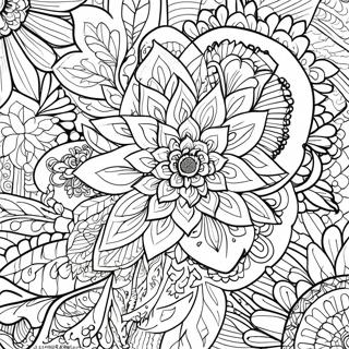 Prekrasna Mandala Cveca Za Opustanje Za Bojanku 94514-33887