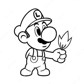 Bojanka Luigija Koji Drzi Vatreni Cvet 9489-2713