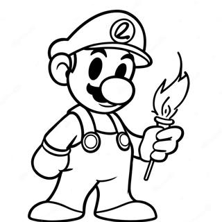 Bojanka Luigija Koji Drzi Vatreni Cvet 9489-2714