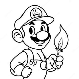 Bojanka Luigija Koji Drzi Vatreni Cvet 9489-2715