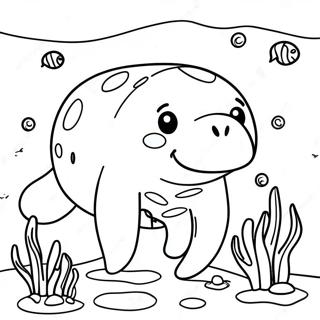 Bojanka Sa Srecnim Manateom Pod Vodom 94979-34247