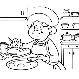 Bojanka Muriel Bagge Dok Kuva U Kuhinji 95337-34532