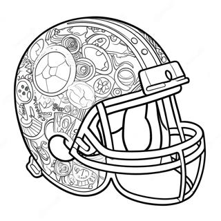 Stranica Za Bojanje Fudbalske Kacige Sa Nalepnicama 95541-34694