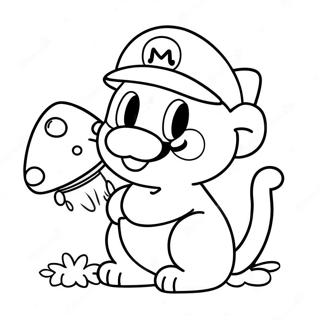 Stranica Za Bojanje Smesne Macke Marija Sa Pecurkom 95616 34788