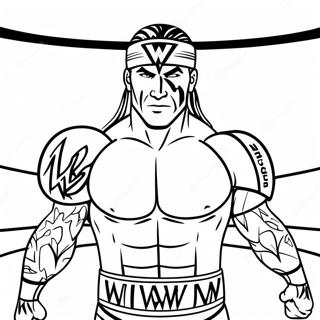 Detaljna Bojanka U Sivim Tonovima Wwe Бојанке