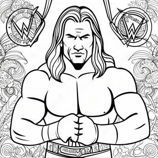 Detaljna Bojanka U Sivim Tonovima Wwe Бојанке