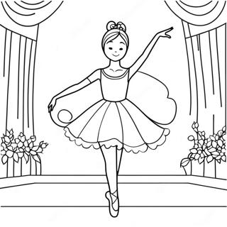 Graciozna Balerina Koja Plese Bojanka 96415 35401