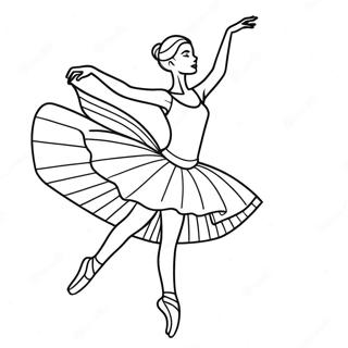 Graciozna Balerina Koja Plese Bojanka 96415 35403