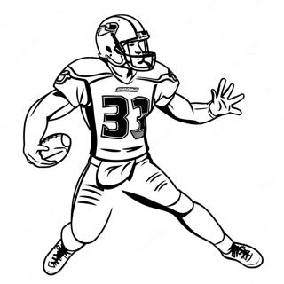 Stranica Za Bojanje Igraca Seahawks A U Akciji 96491 35460