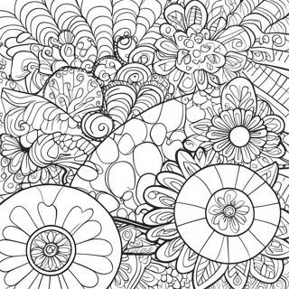 Bojanka Sa Groovy Uzorcima 70 Ih 96671-35599