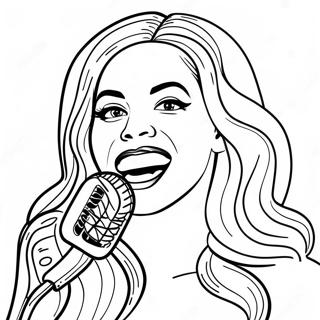 Bojanka Sa Beyonce Koja Peva U Mikrofon 97675 36549