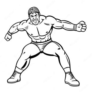 Bojanka Sa Dinamicnim Wwe Rvacem Koji Skace Na Protivnika Бојанке