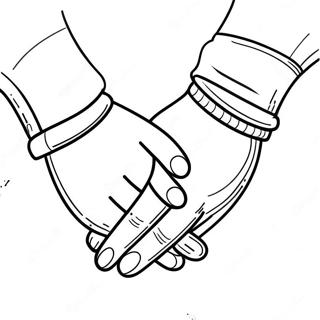 Bojanka Sa Prijateljima Koji Se Drze Za Ruke 98061-36980