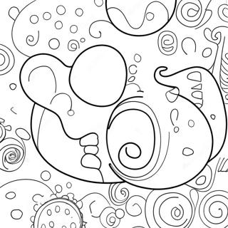 Bojanka Sa Razigranim Mehuricastim Slovima 98397-37251