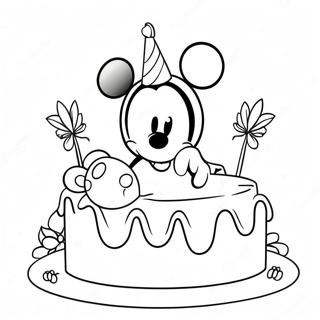 Bojanka Mickey Mouse Sa Rodendanskom Tortom 98778-37538