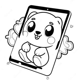 Ipad Sa Slatkim Zivotinjskim Nalepnicama Bojanka 98856-37604