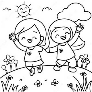 Bojanka Sa Srecnom Decom U Prolece 99294-37949