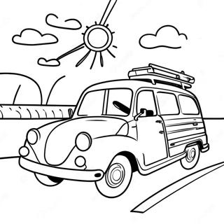 Bojanka Uzbudljivog Vozila Na Putu 99473-38087