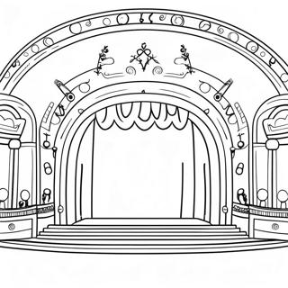 Stranica Za Bojanje Uzbudljive Muzicke Pozorisne Scene 99653-38418